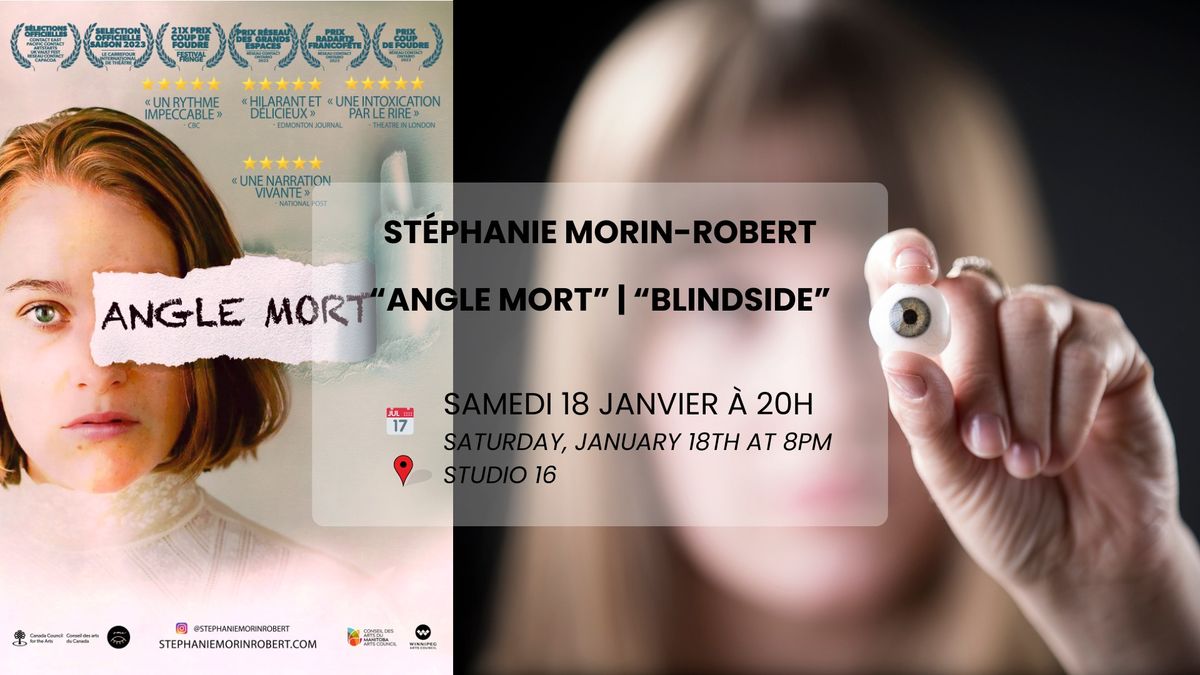 St\u00e9phanie Morin-Robert | Spectacle d'humour | "ANGLE MORT"