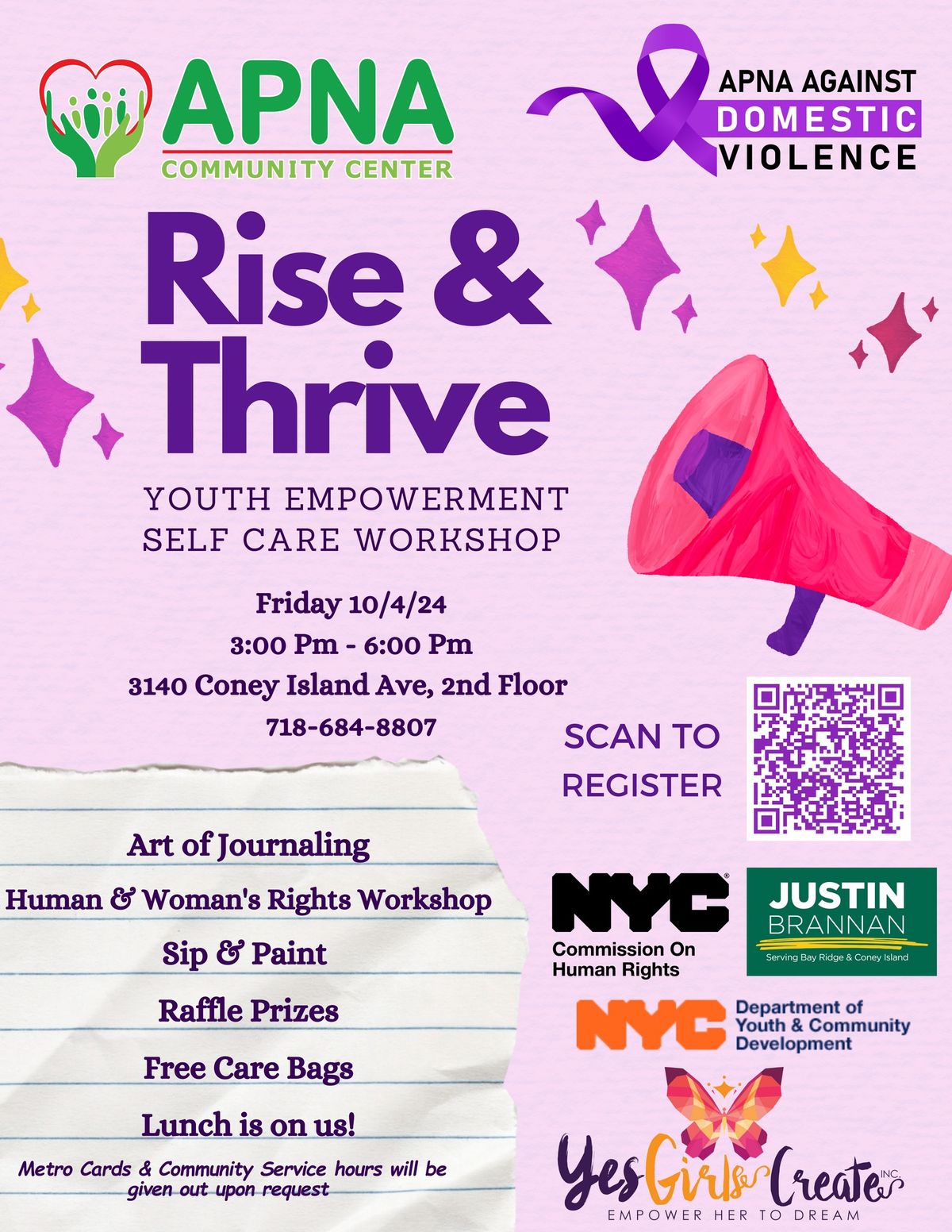 Rise & Thrive: Youth Empowerment & Self-Care Workshop