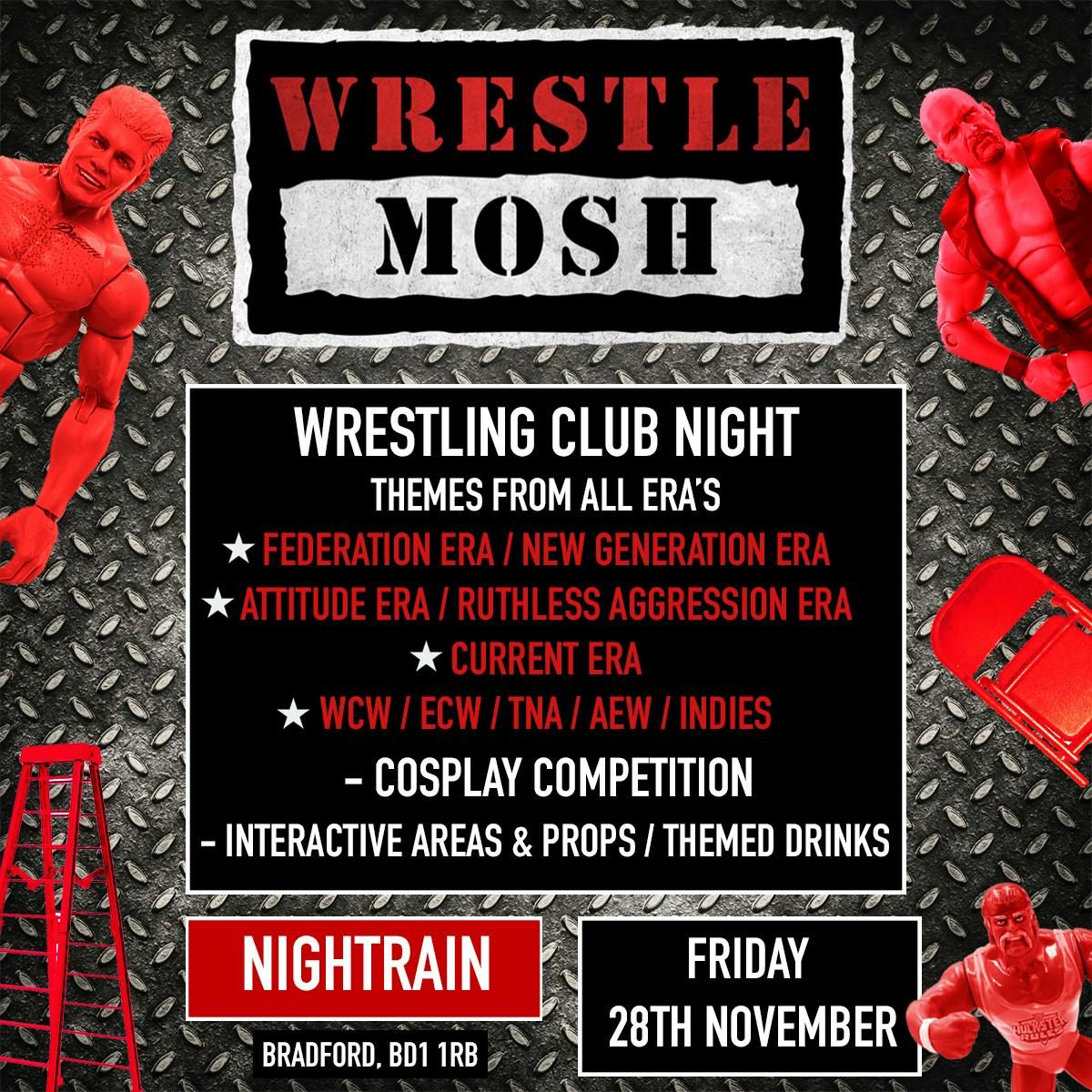 WrestleMosh - The Wrestling Club Night : Nightrain - Bradford