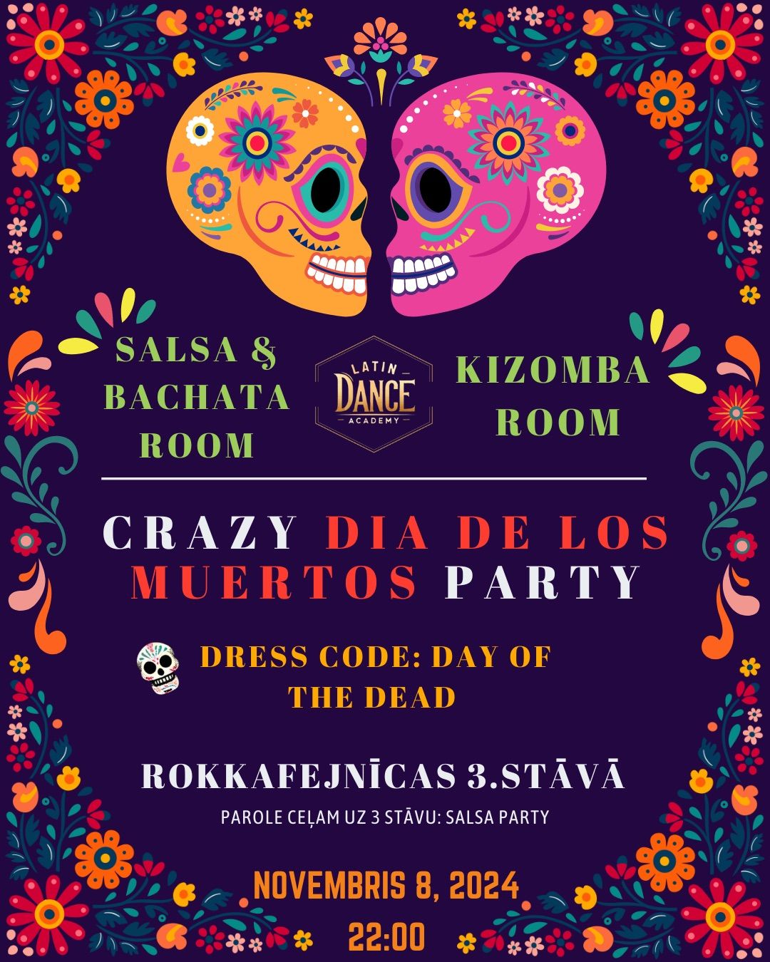 Crazy Dia de los Muertos dance party