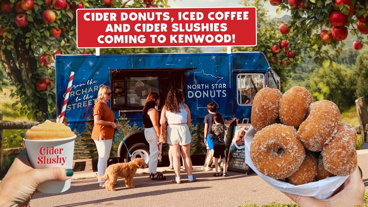 Cider Donuts, Cider Slushies, Iced Coffee, Fresh Apples + more coming to KENWOOD Wednesday 10\/23!