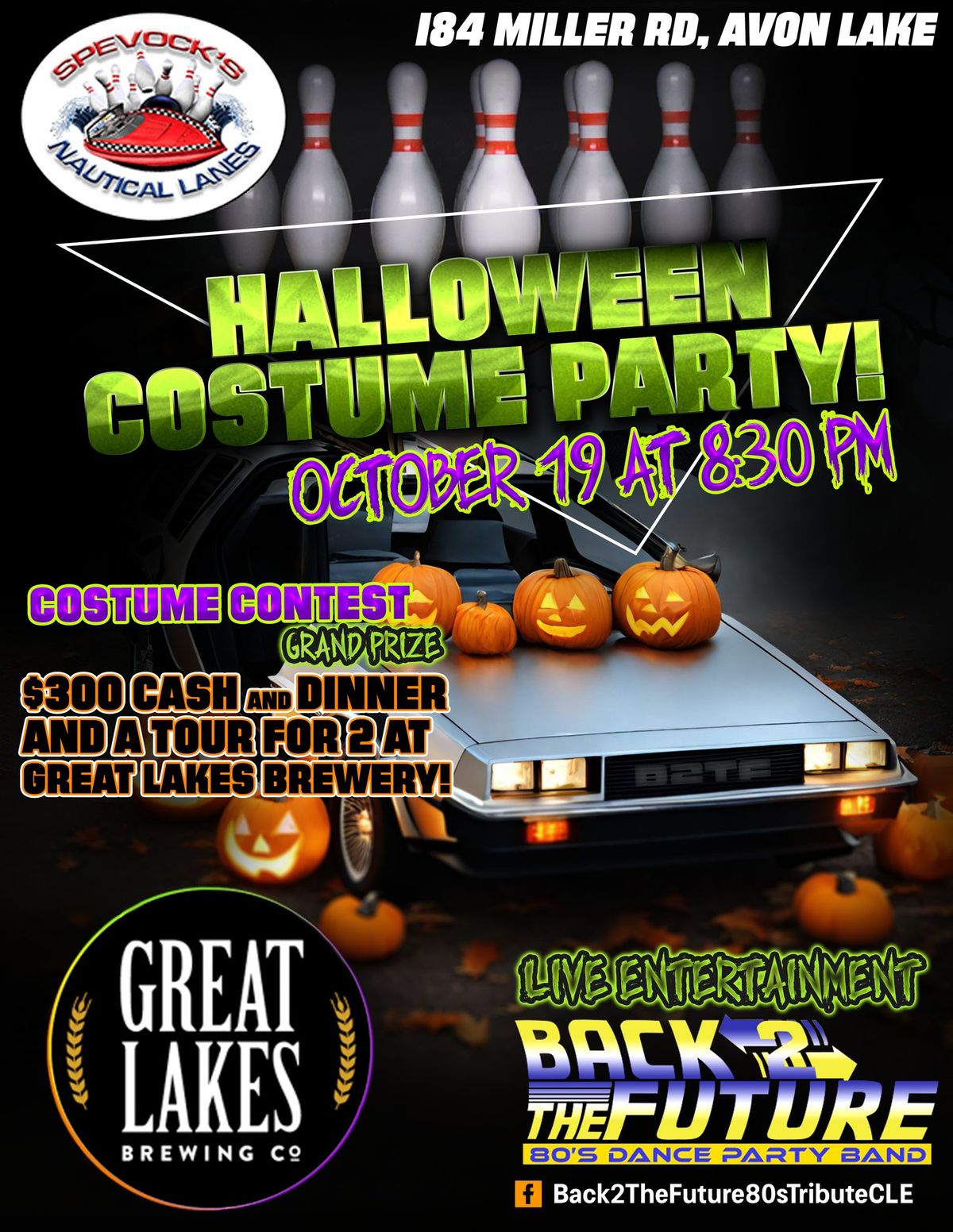 Halloween Party at Spevock's Nautical Lanes - Back 2 The Future 80s