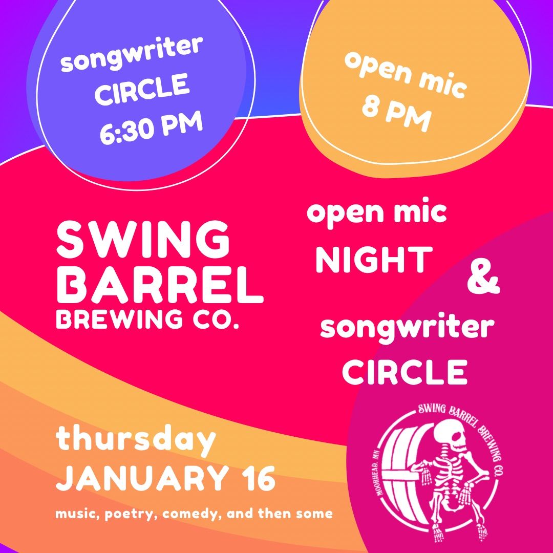 January Open Mic & Songwriter Circle @ Swing Barrel!