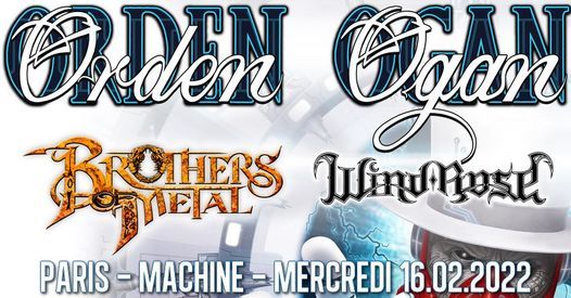 Orden Ogan "final days tour", Brothers of Metal, Wind Rose \/\/ Paris