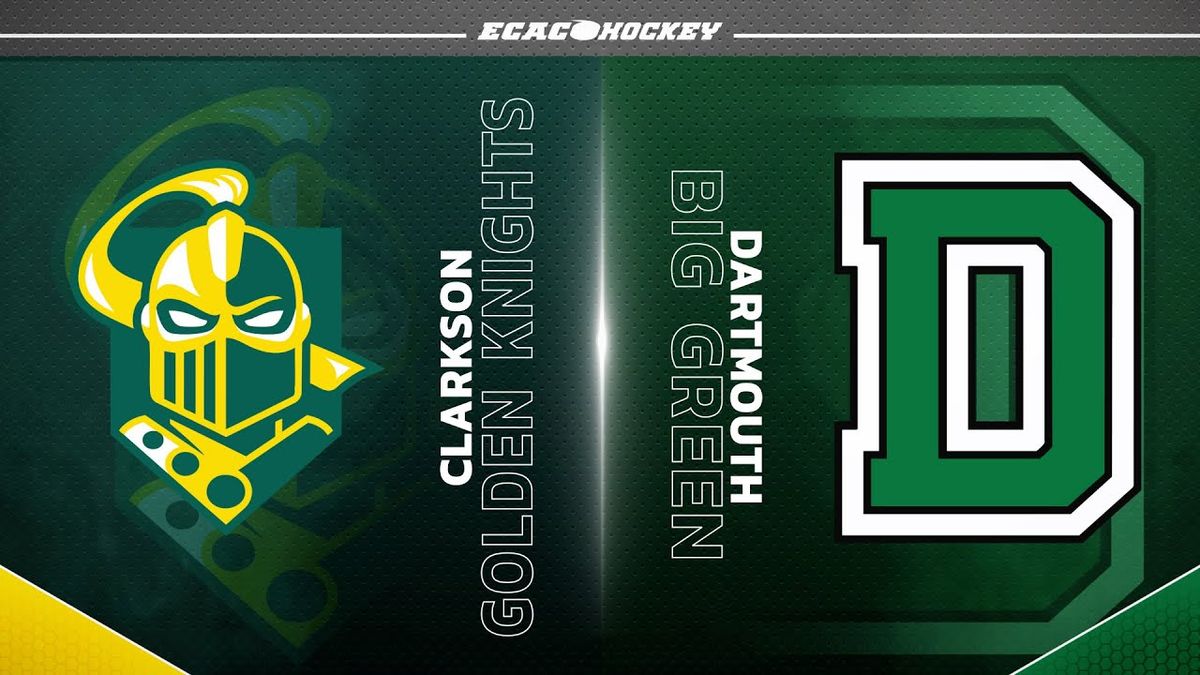 Clarkson Golden Knights at Dartmouth Big Green Mens Hockey at Thompson Arena Dartmouth