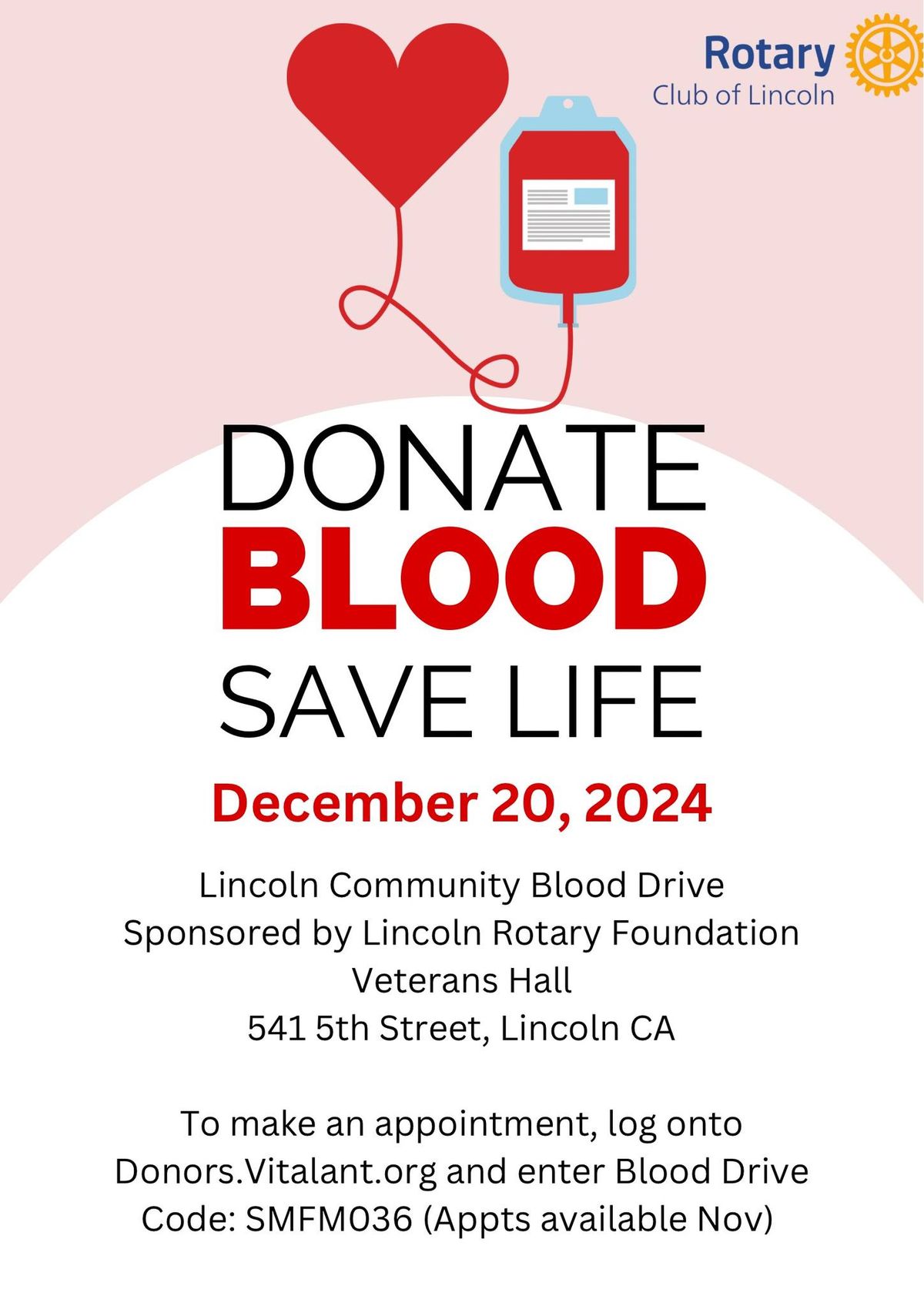 Lincoln Community Blood Drive 