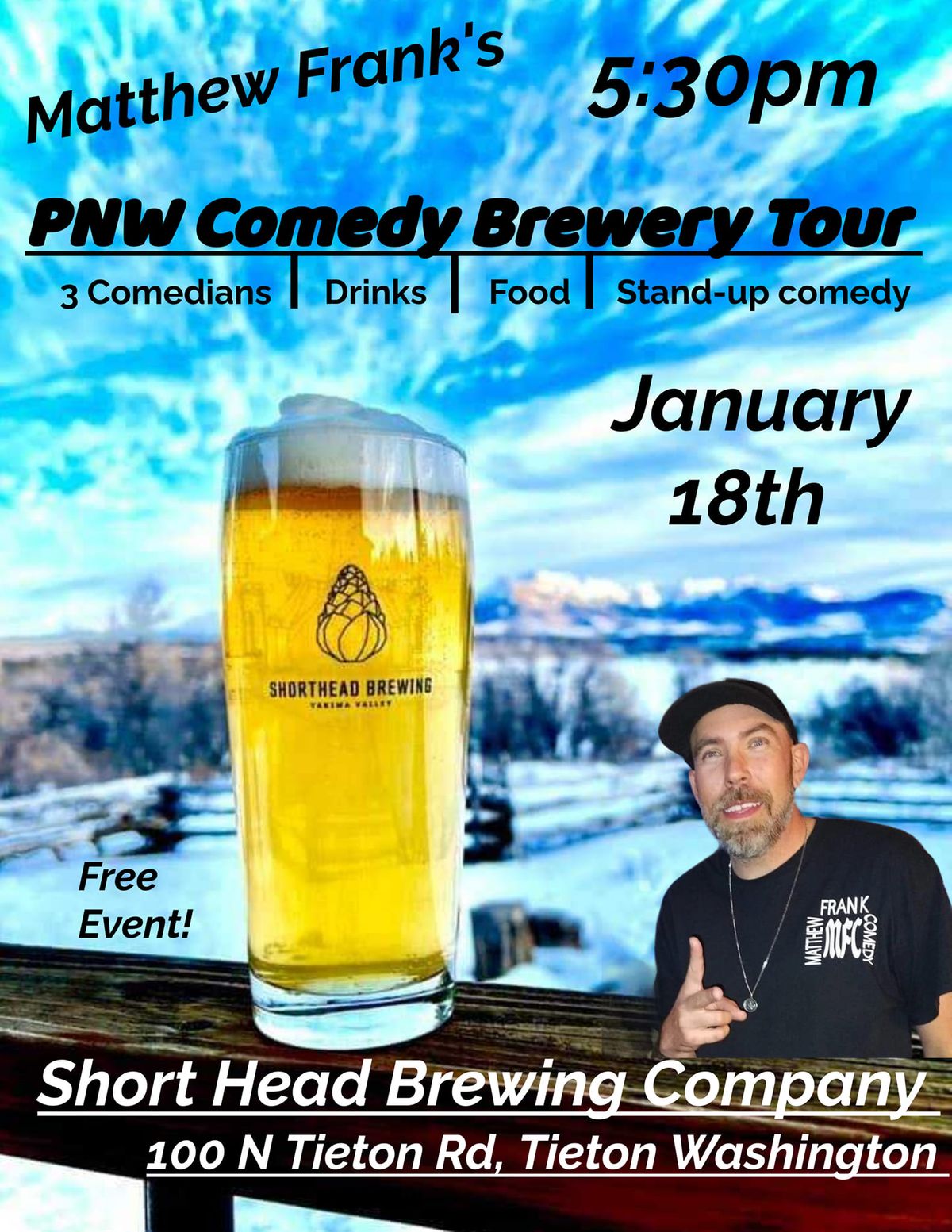 PNW Comedy Brewery Tour @Shorthead Brewery 