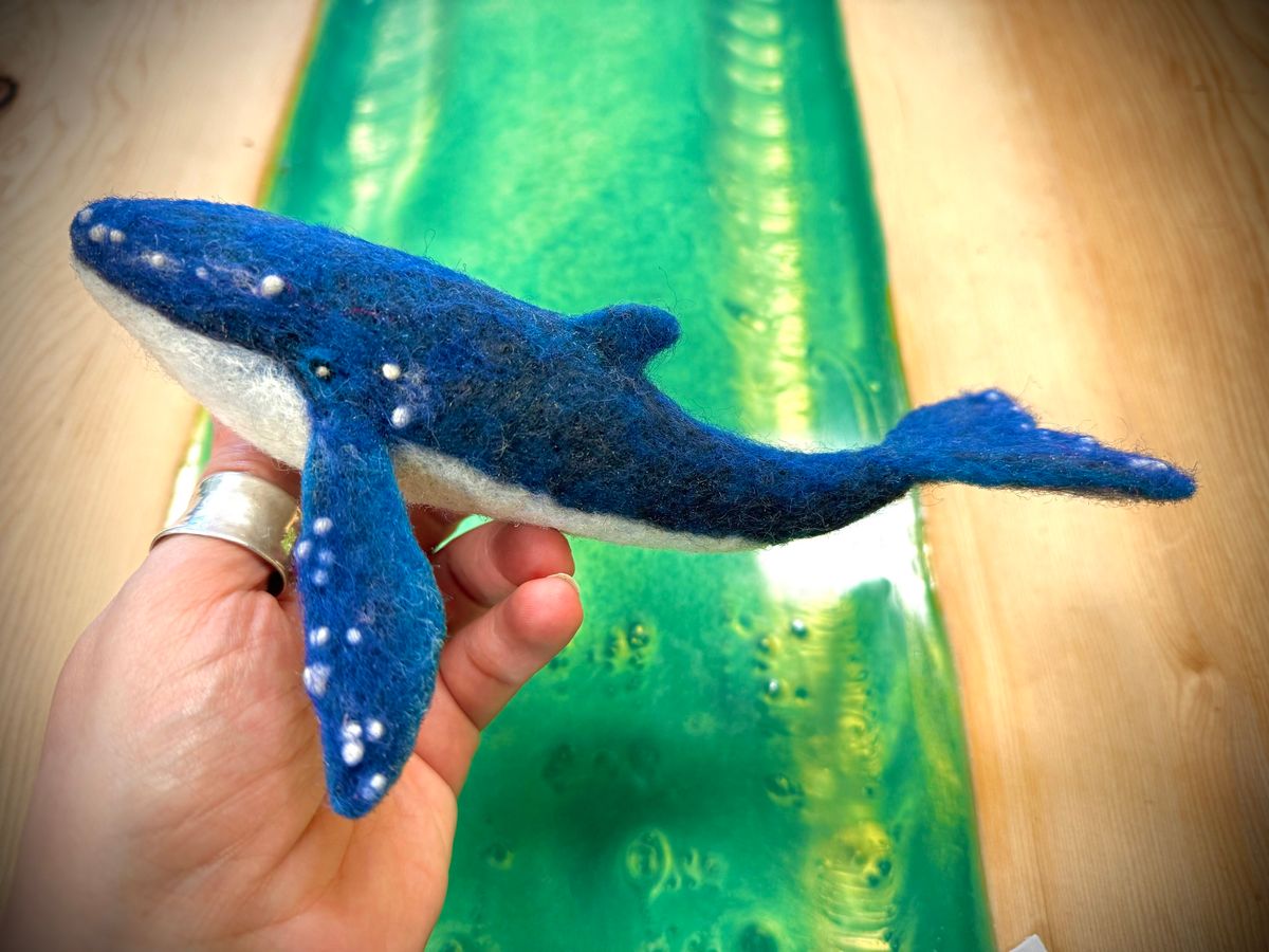 Needle Felted Whale Class - $45