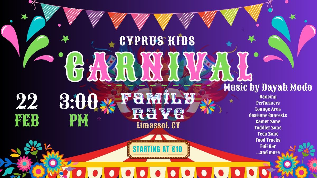 Cyprus Kid Carnival Family Rave