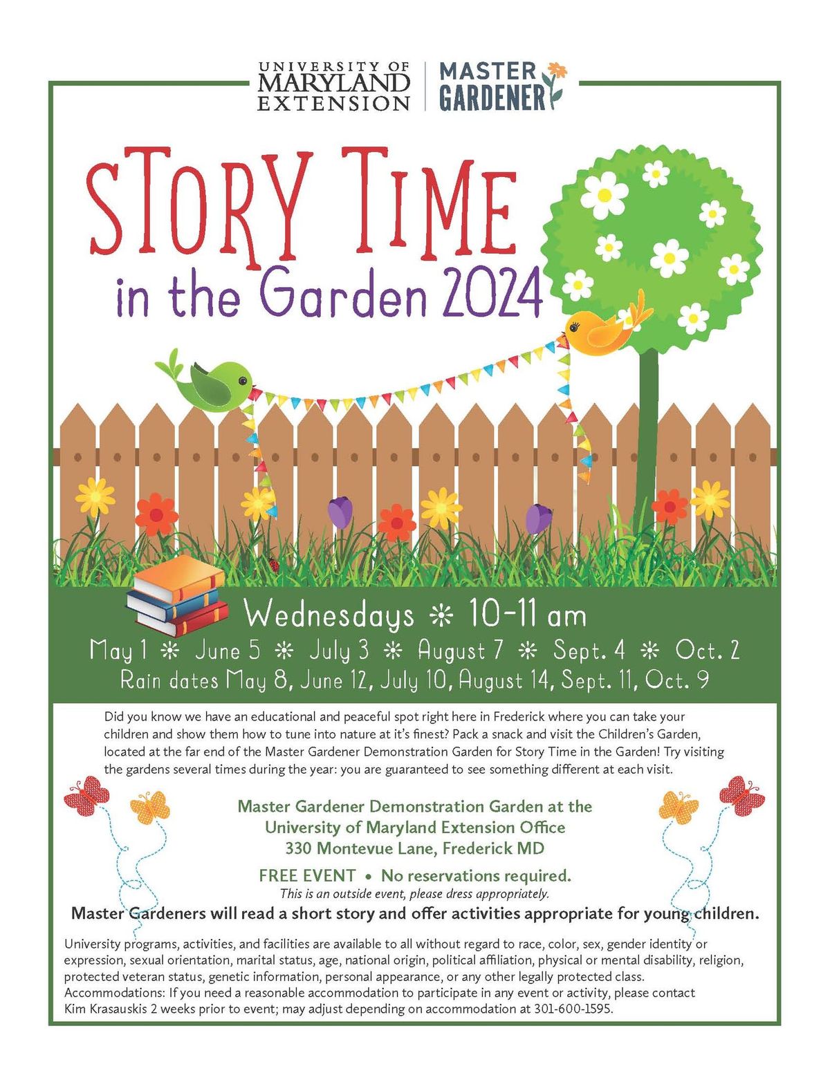 Story Time in the Garden 2024