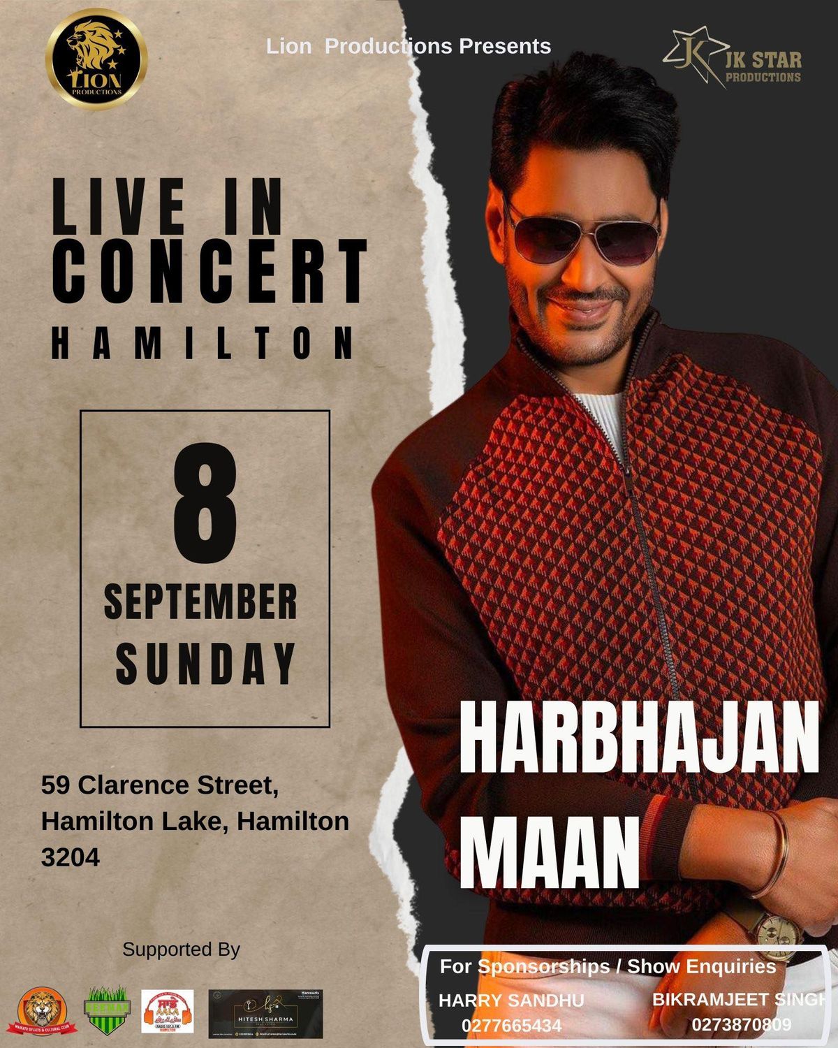Harbhajan live in Hamilton