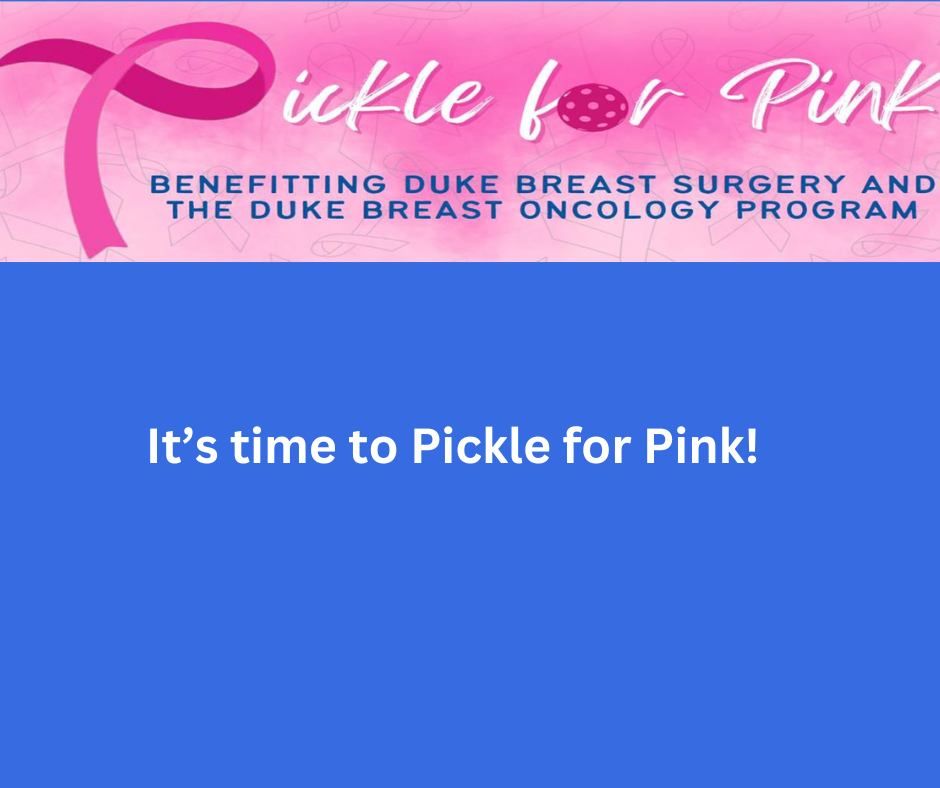 Pickle for Pink at Duke Faculty Club