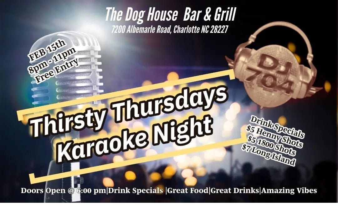 Thirsty Thursday Karaoke at The Doghouse