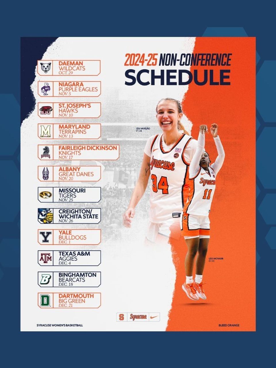 Syracuse Orange Women's Basketball vs. Dartmouth Big Green