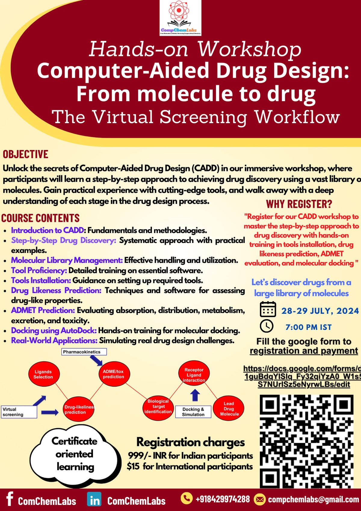 Dive into the world of drug design with our virtual workshop