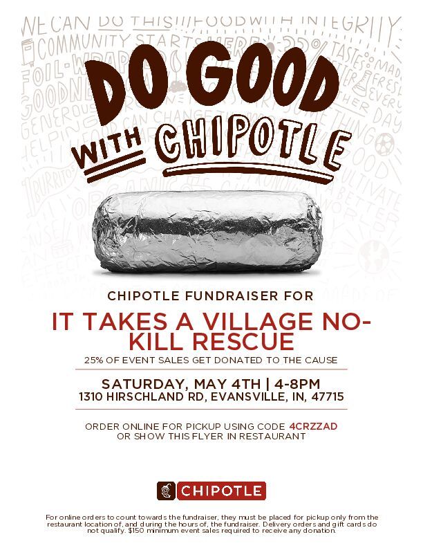 Dine Out for Dogs at Chipotle