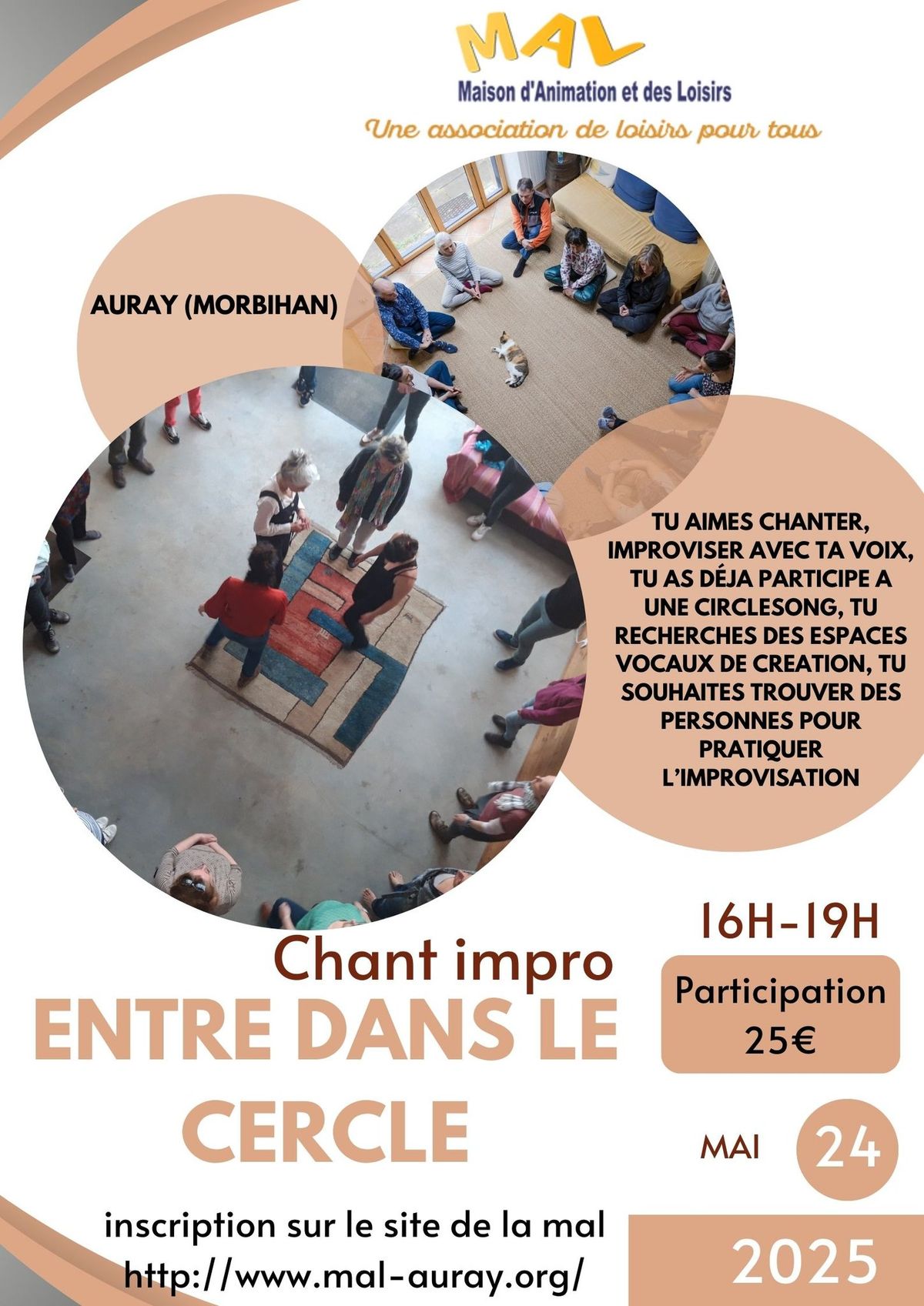 ATELIER CHANT IMPRO : ENTRE DANS LE CERCLE