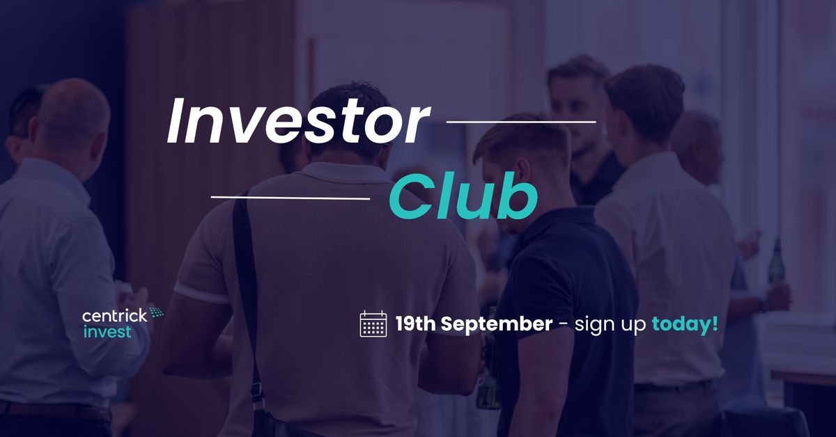 Join us for the launch of Centrick's Investor Club!