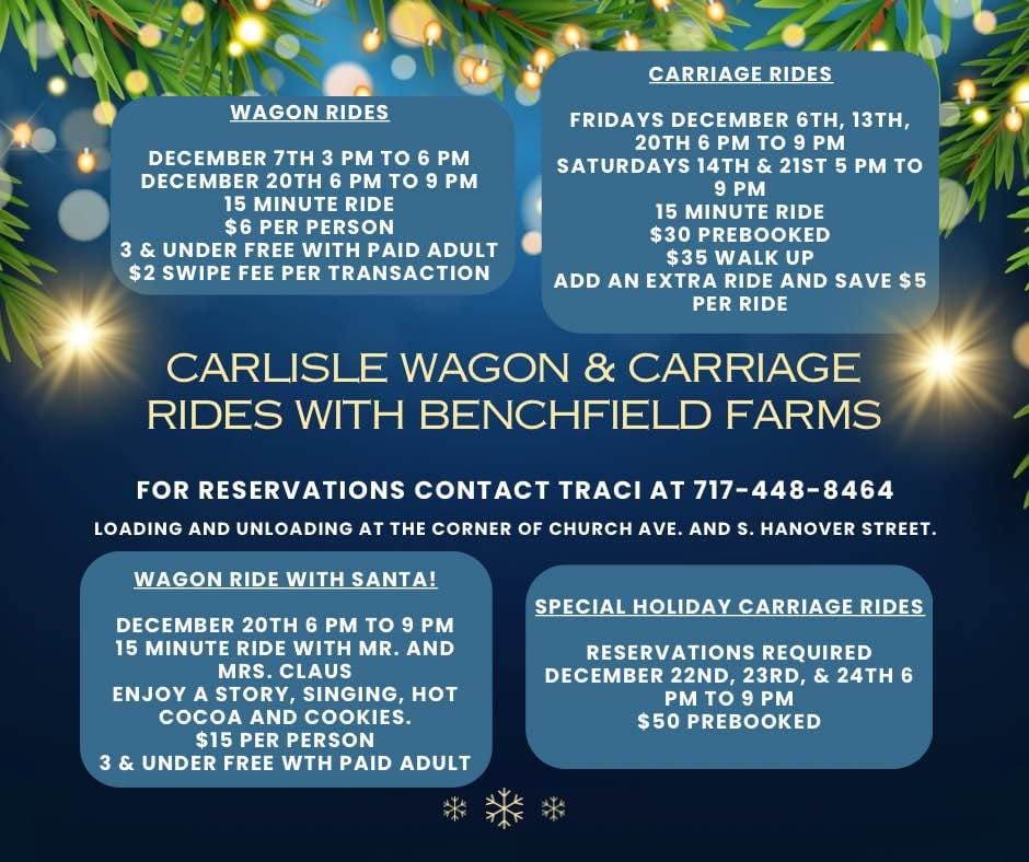 Benchfield Farms Holiday Rides ~ Carlisle, PA \n\n \n\n