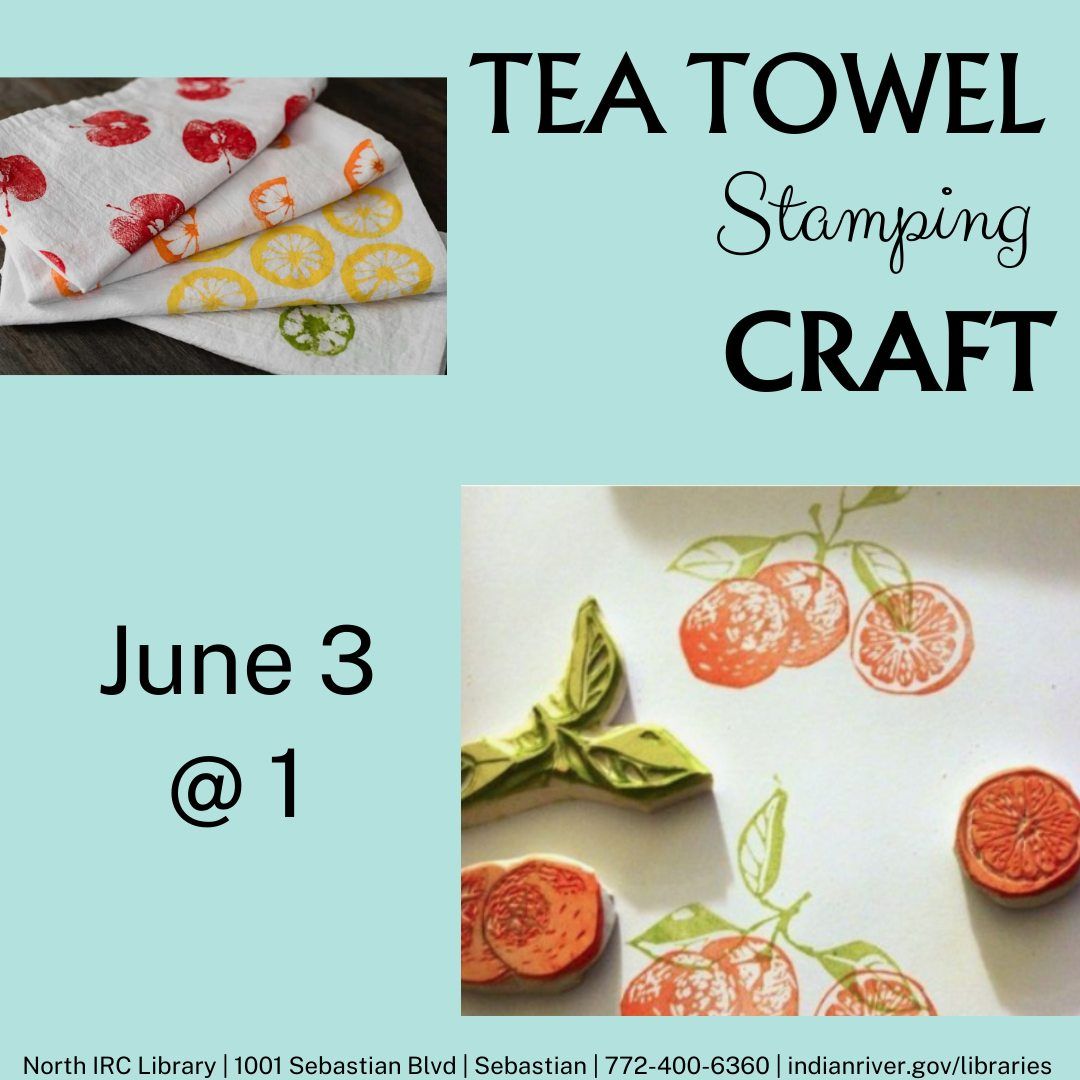 Adults: Tea Towel Stamping Craft