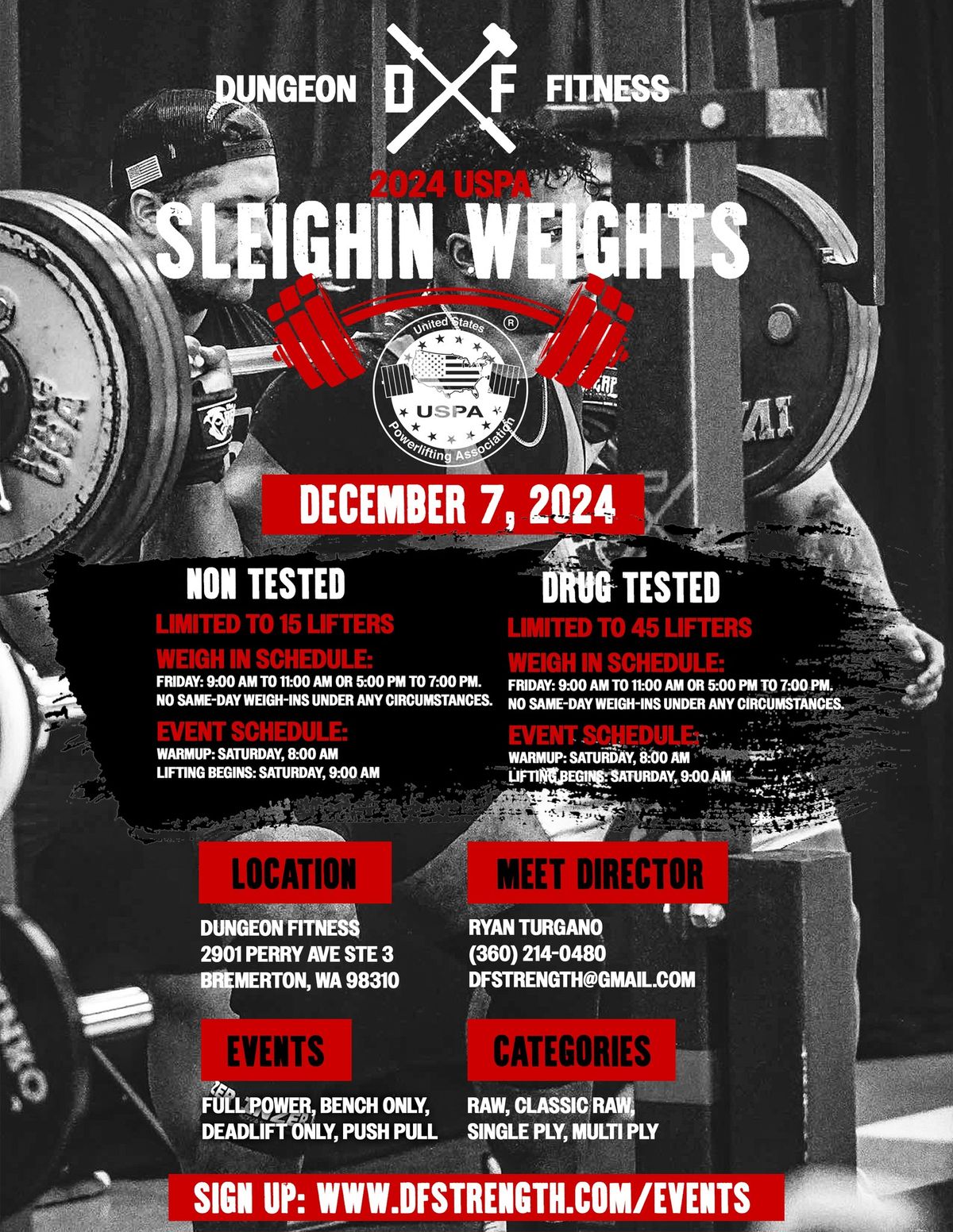 USPA Sleighin Weights Powerlifting Meet