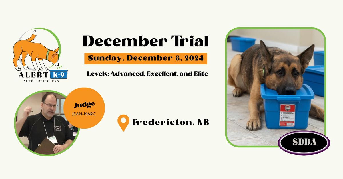 Alert K9 December Trial