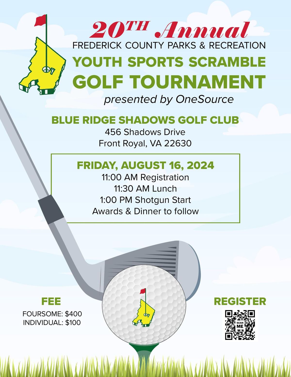 20th Annual Youth Sports Scramble Golf Tournament