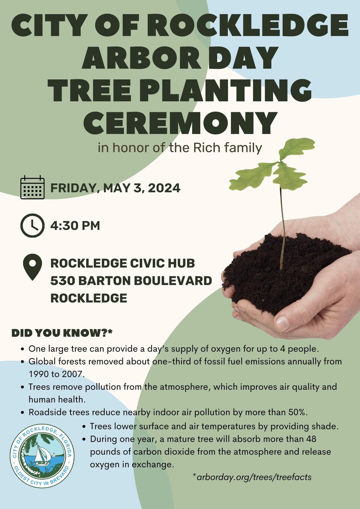 City of Rockledge Arbor Day Tree Planting Ceremony