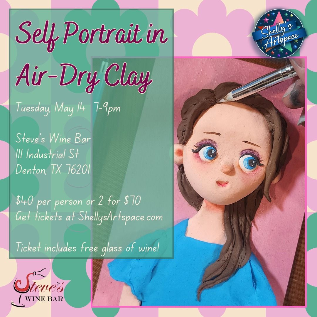 Air-Dry Clay Self Portrait Party
