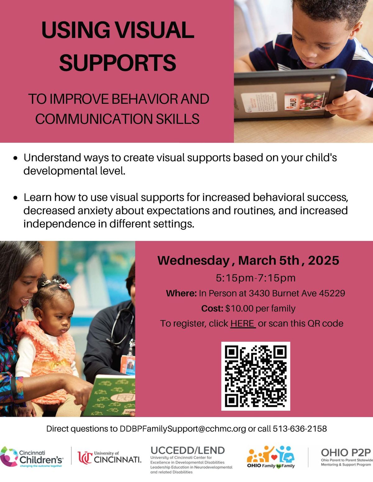 DDBP Outreach (IN-PERSON): USING VISUAL SUPPORTS to Improve Behavior and Communication Skills