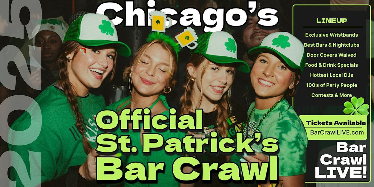 2025 Official Chicago St Patricks Day Bar Crawl 2 Dates By Bar Crawl LIVE