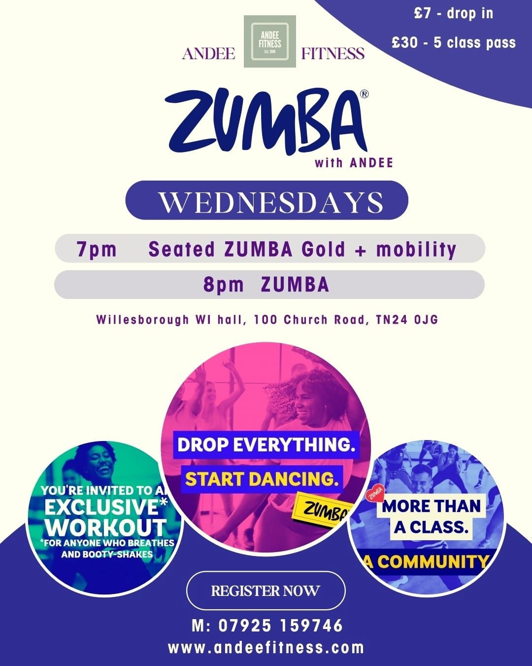 Zumba in Ashford, Kent on Wednesdays