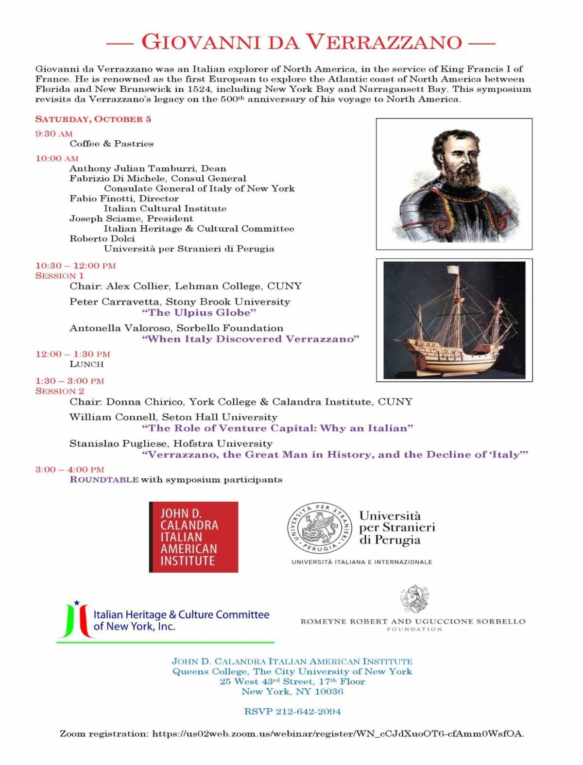 Symposium: Giovanni da Verrazzano