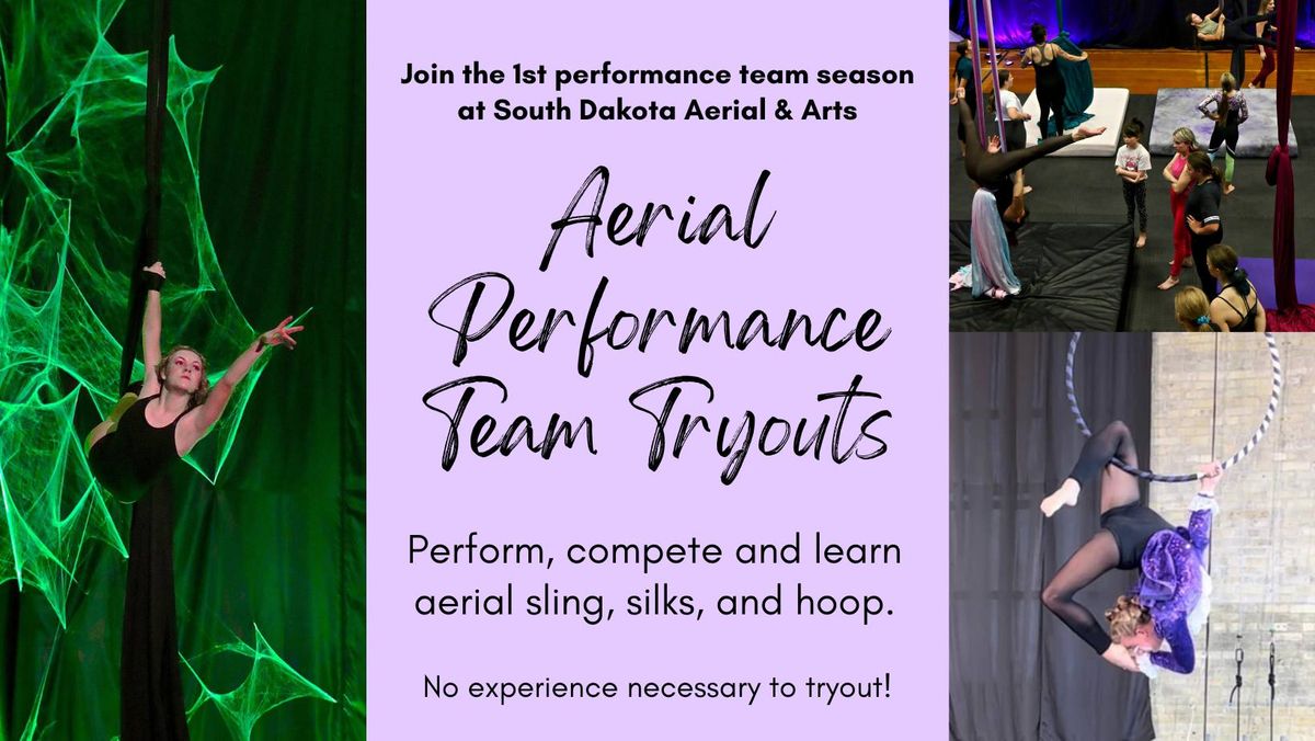 Aerial Performance Team Tryouts at South Dakota Aerial & Arts