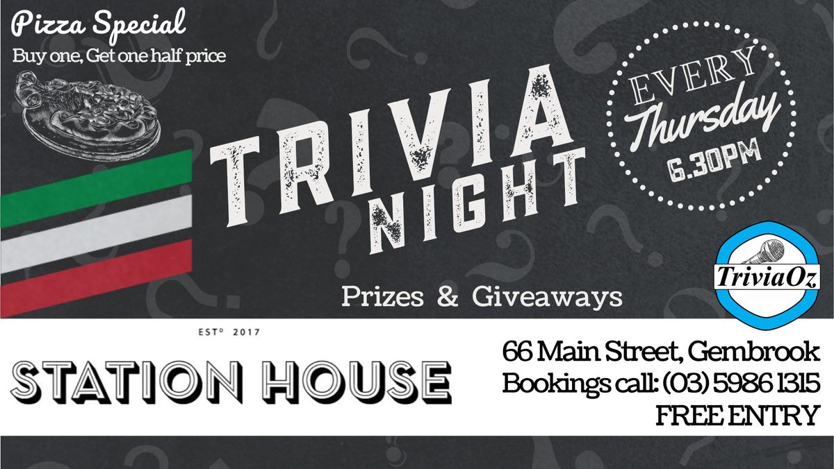 Trivia at Station House Pizzaria