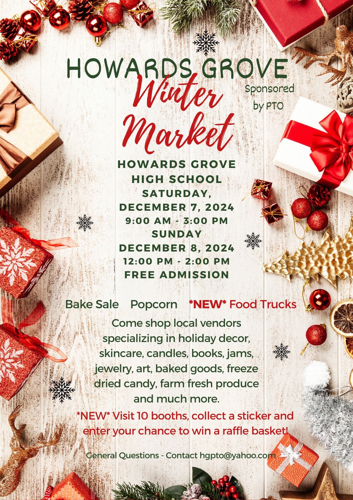 The Howard\u2019s Grove Winter Market *Free Admission*