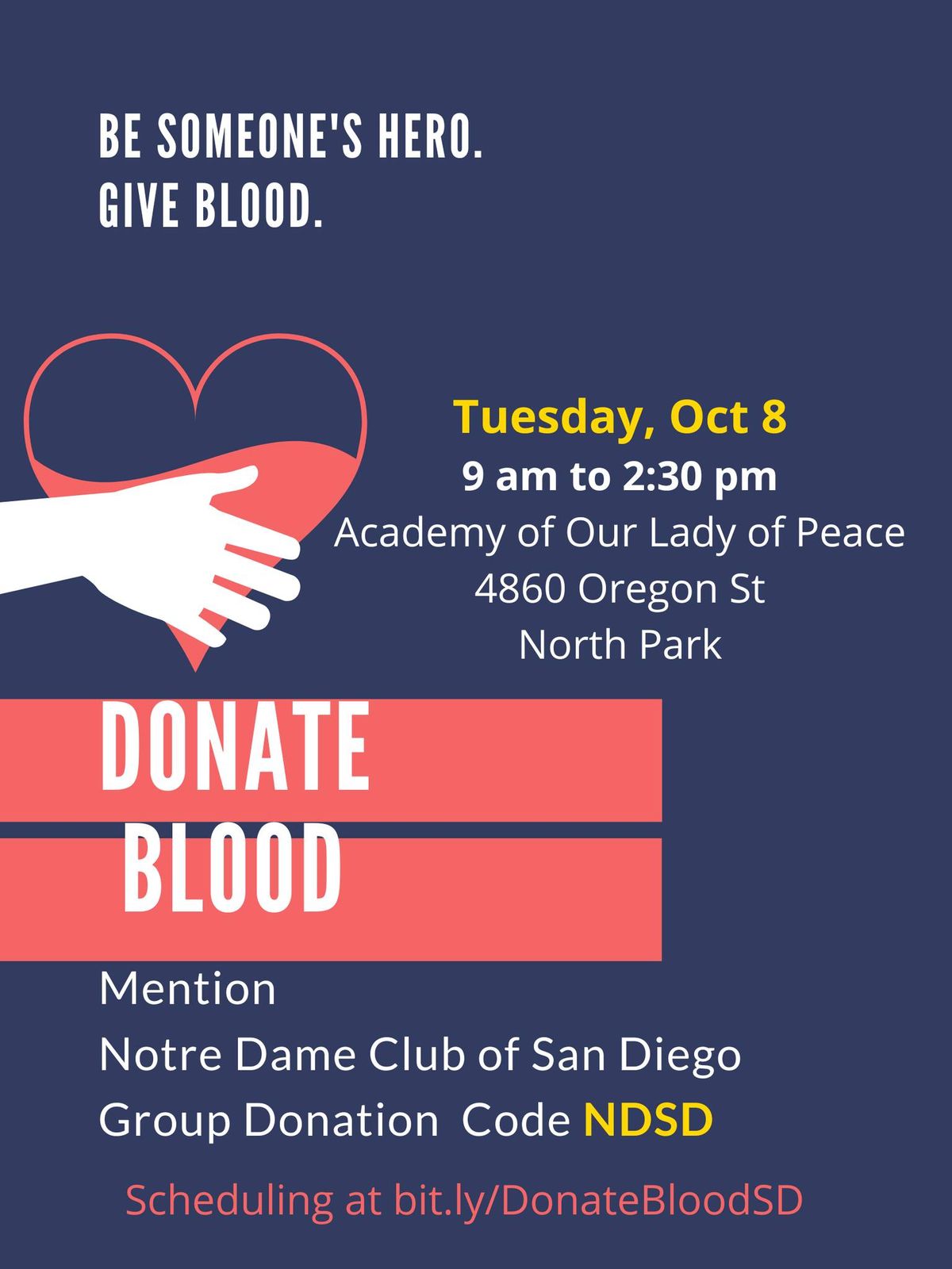 Academy of Our Lady of Peace Blood Drive