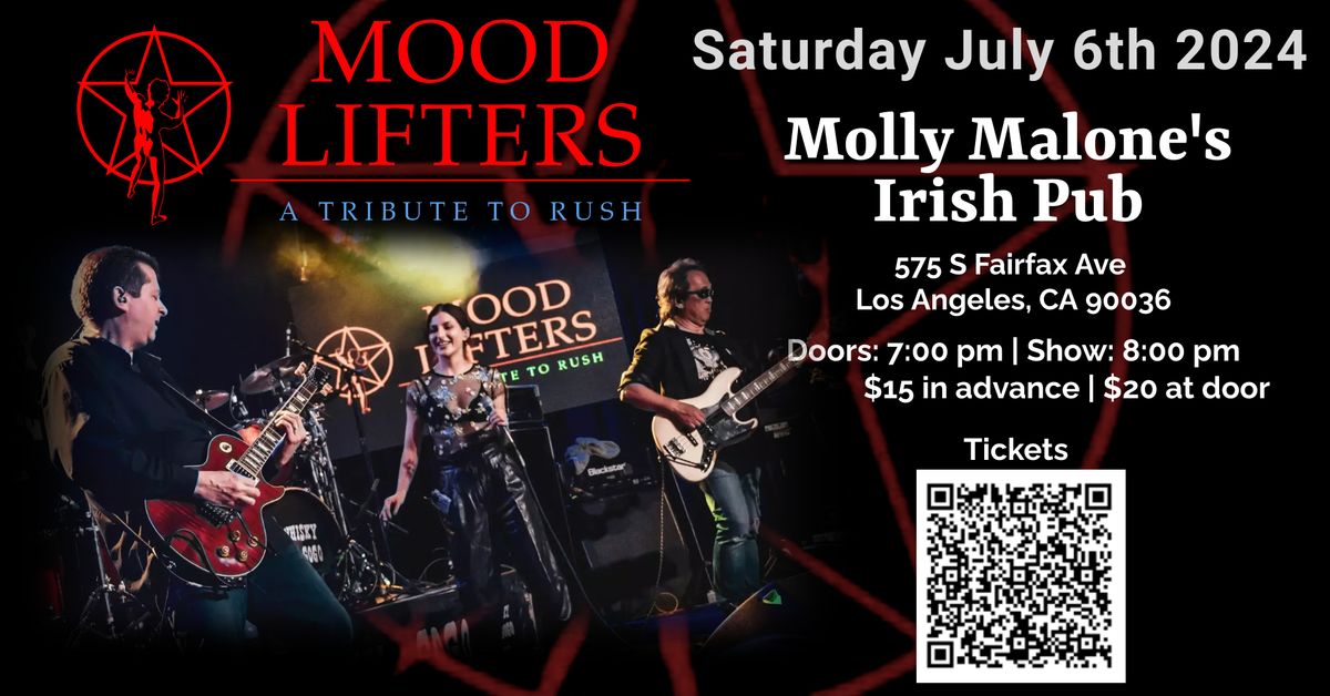 Mood Lifters - A Tribute to Rush at Molly Malone's LA!