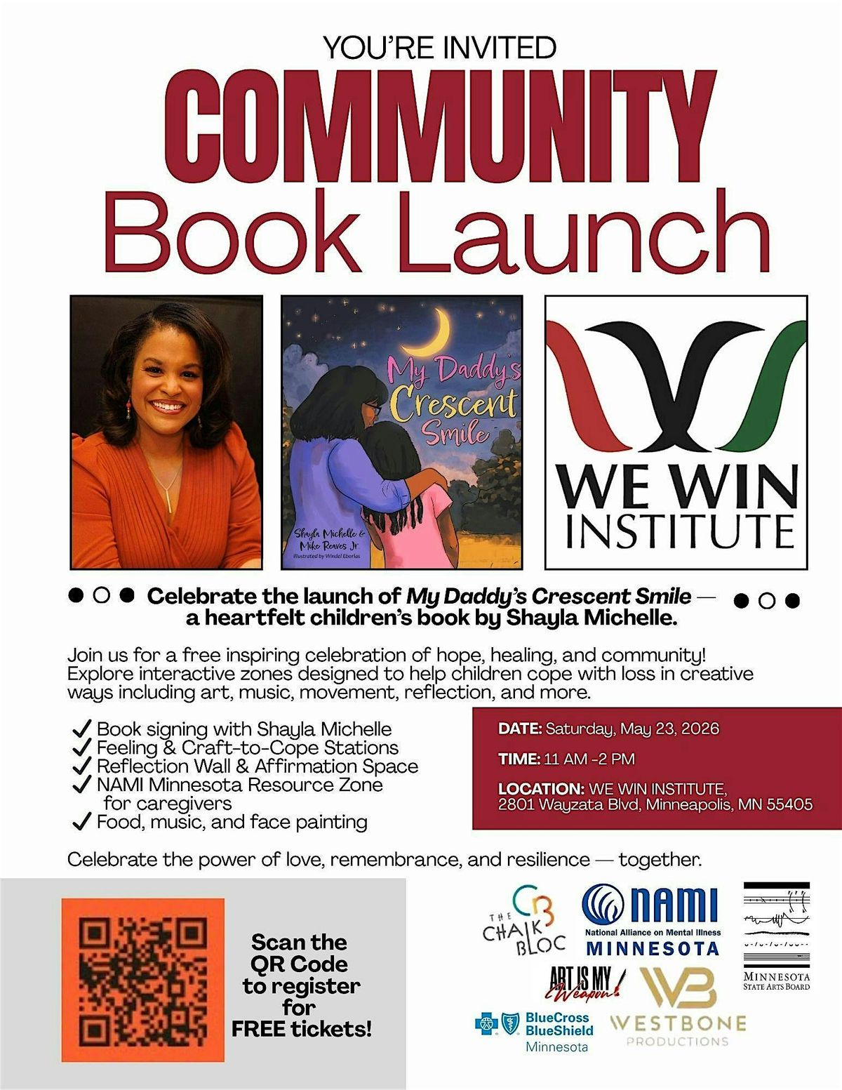 Shayla Michelle's Free "My Daddy's Crescent Smile" Community Book Launch