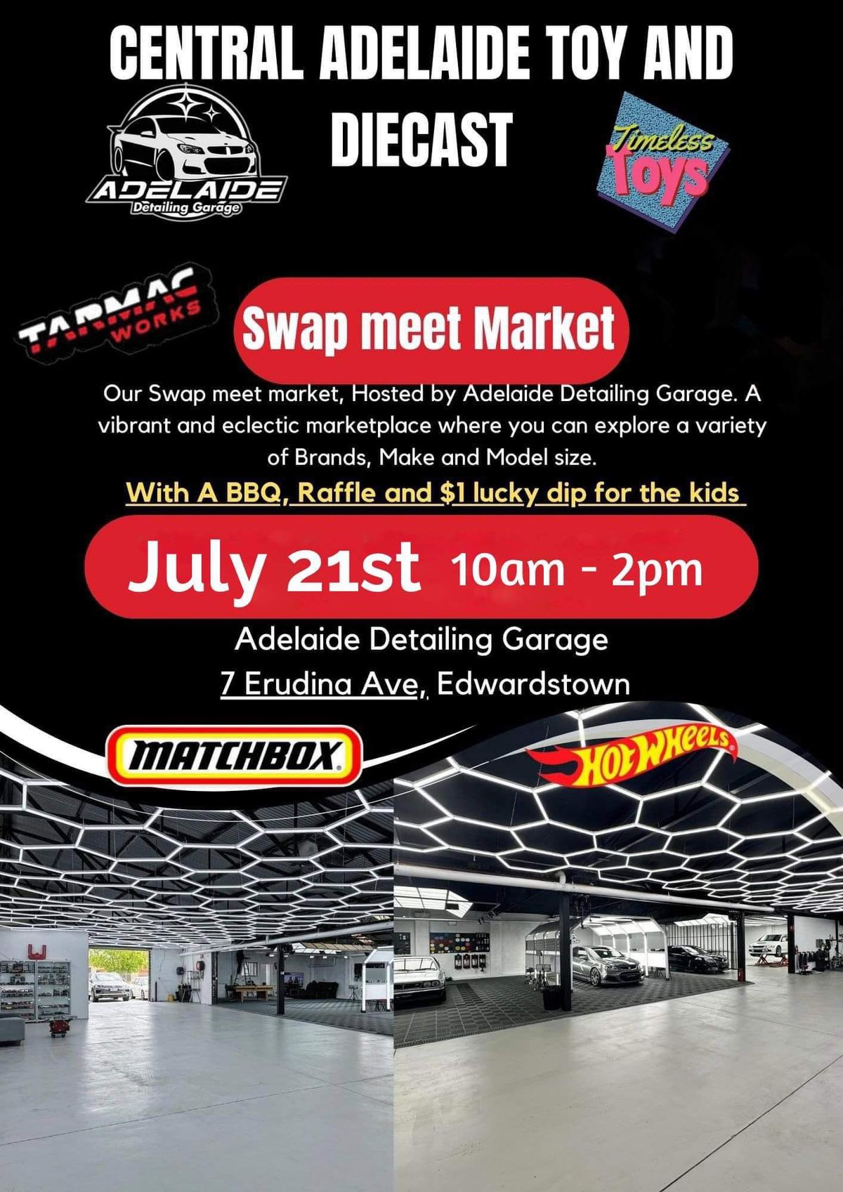 CENTRAL ADELAIDE TOY & DIECAST MEET MARKET (HOSTED BY ADELAIDE DETAILING GARAGE & TIMELESS TOYS)