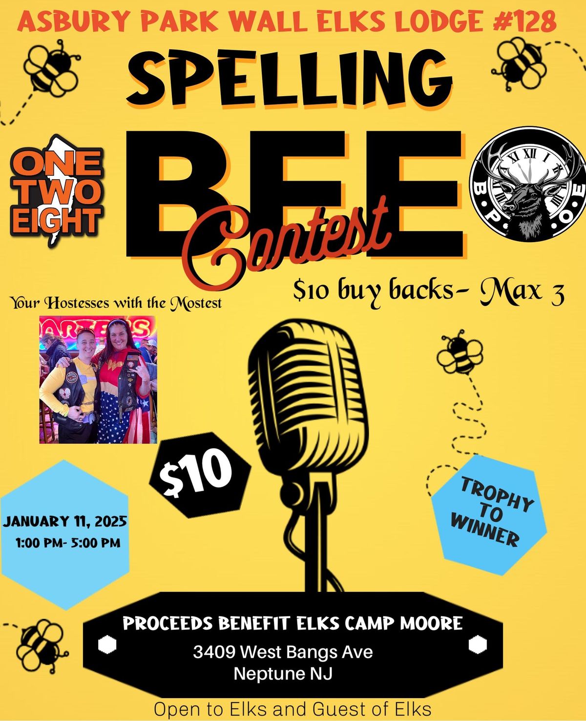 1st annual Asbury Park Wall Lodge 128 Spelling Bee