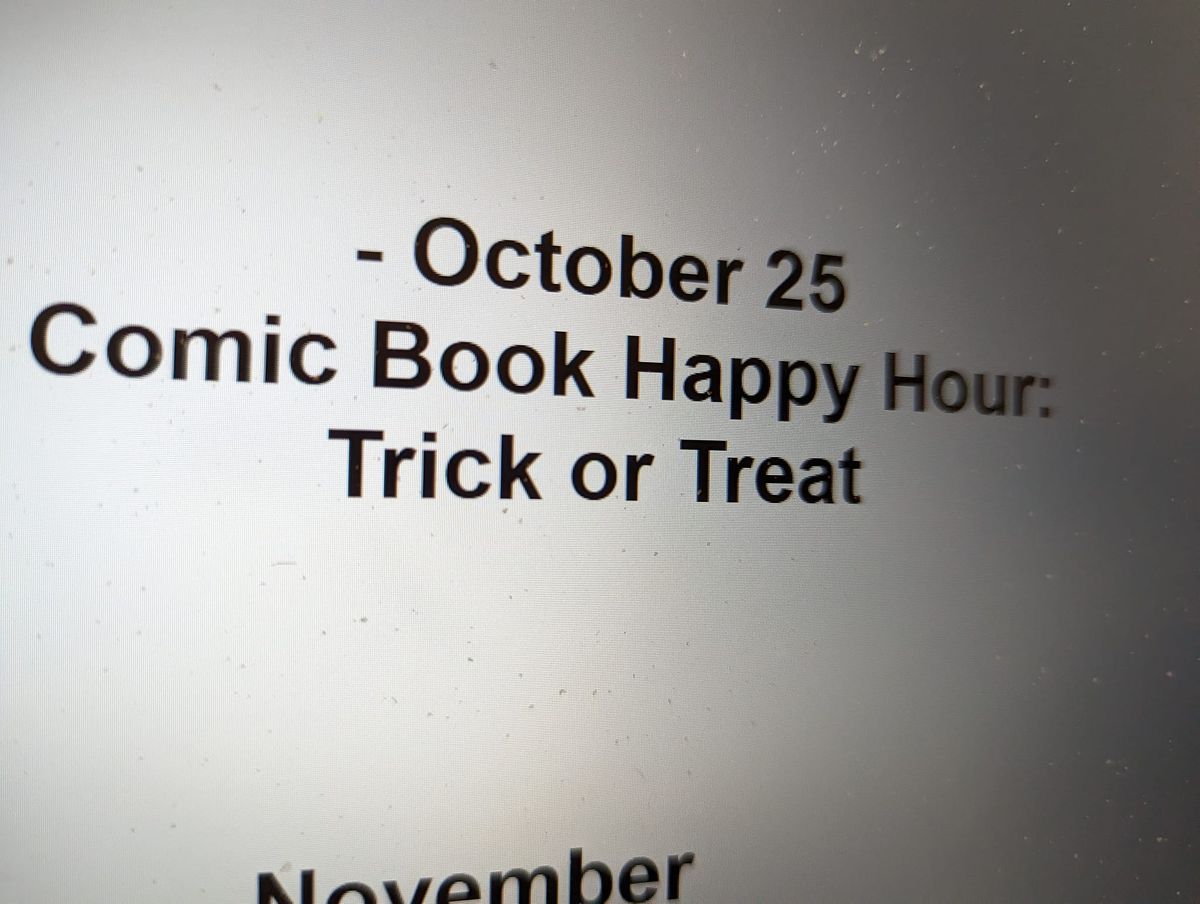 Comic Book Happy Hour! Trick or Treat