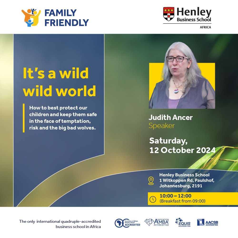 Family-Friendly Event with Judith Ancer. Topic: It's a wild, wild world