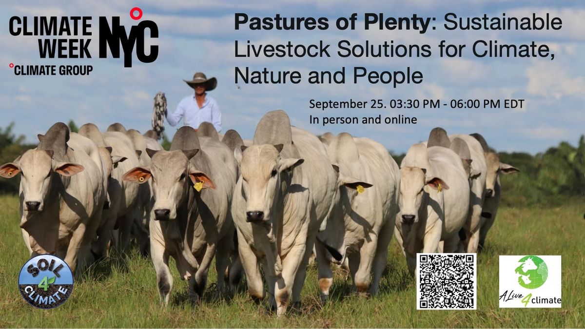 Pastures of Plenty - NYC Climate Week Event - In Person & Online