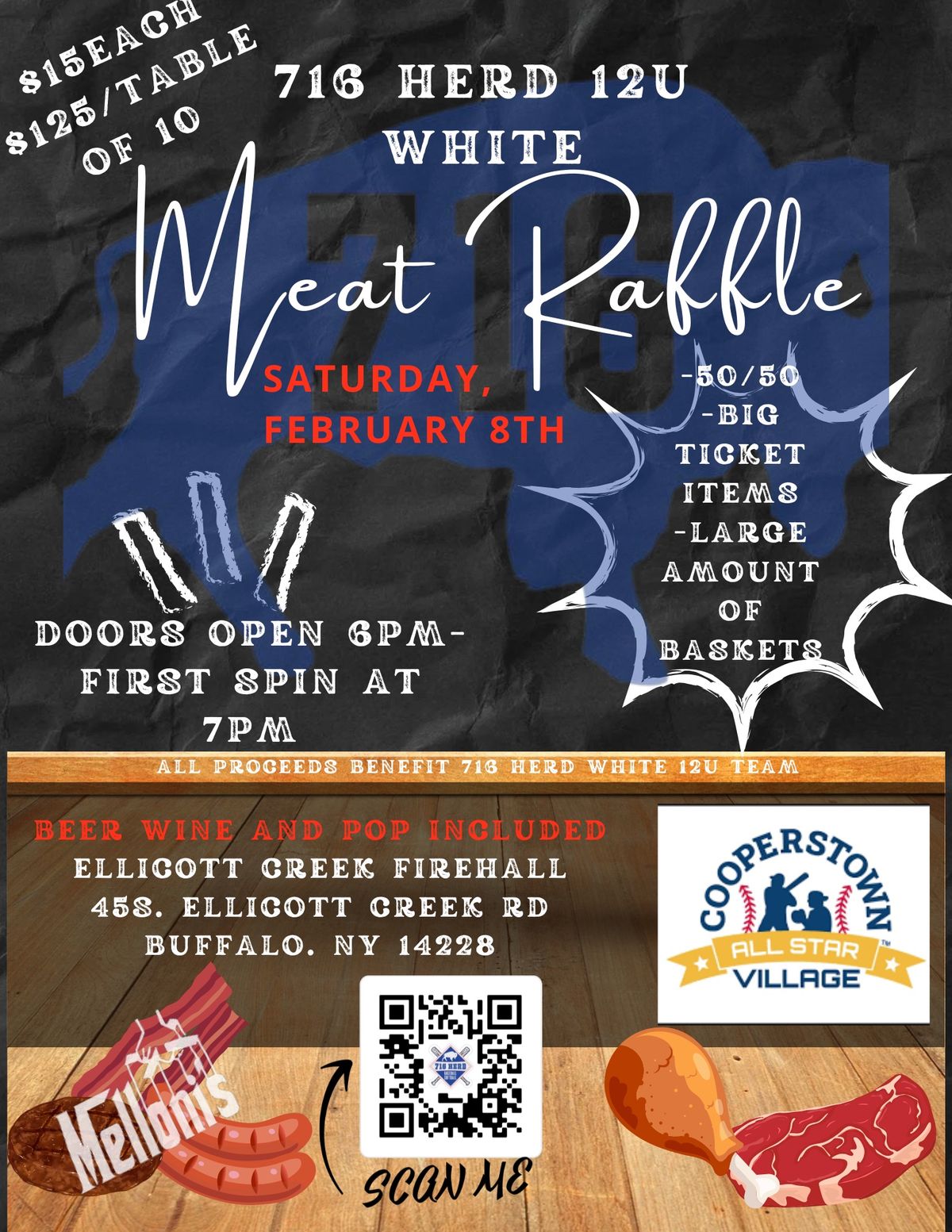 716 Herd White 12u Meat Raffle ! 