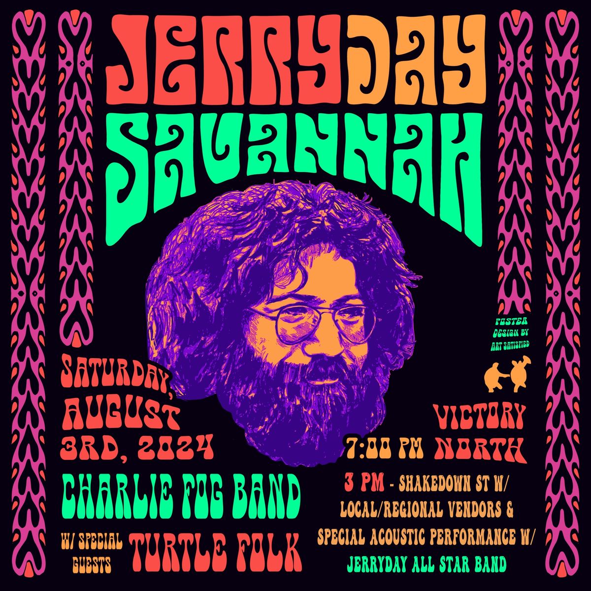 Jerry Day Savannah featuring music from the Charlie Fog Band and Turtle Folk