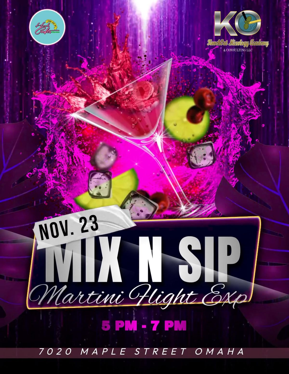 Mix and Sip: Martini Flight Experience with Knockout Mixology