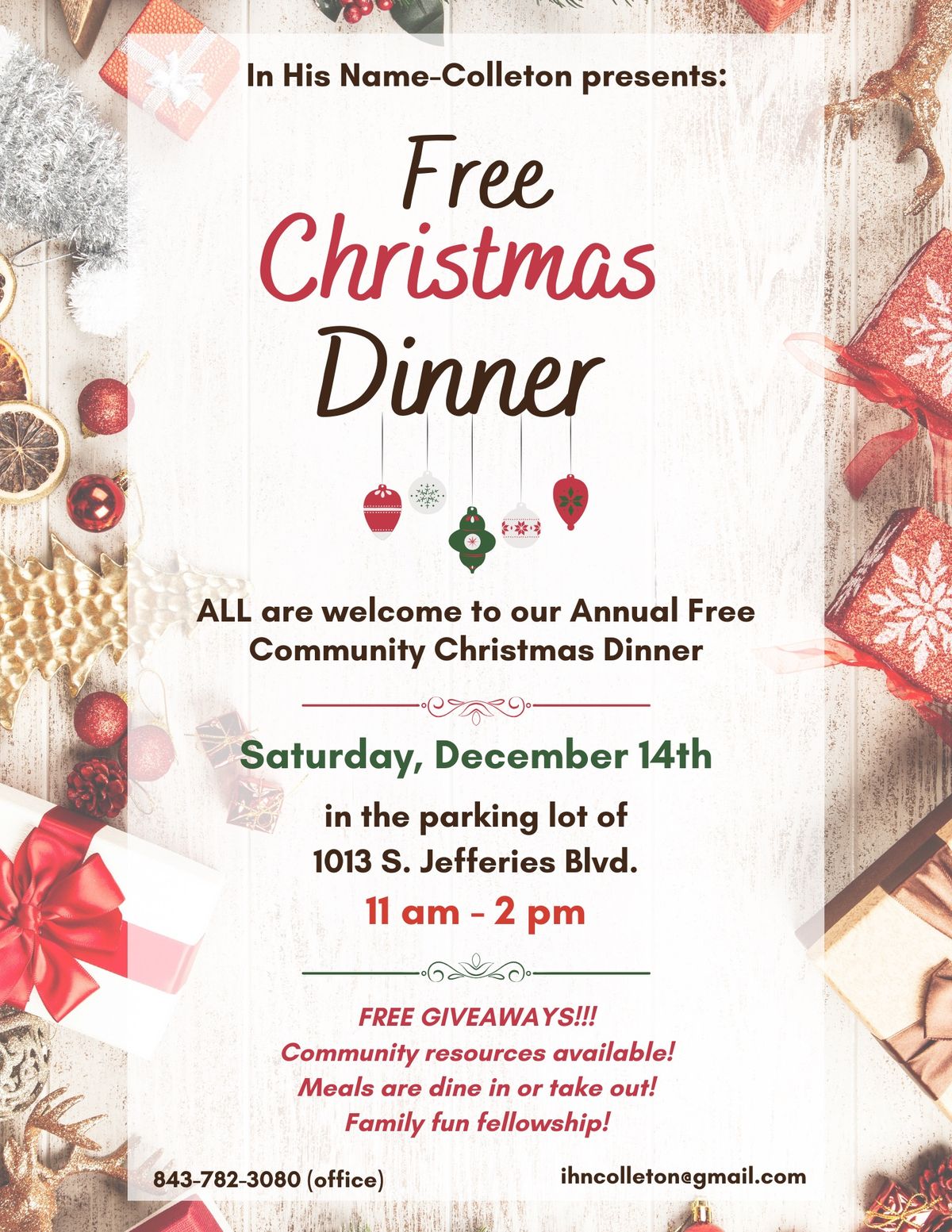 Free Community Christmas Dinner