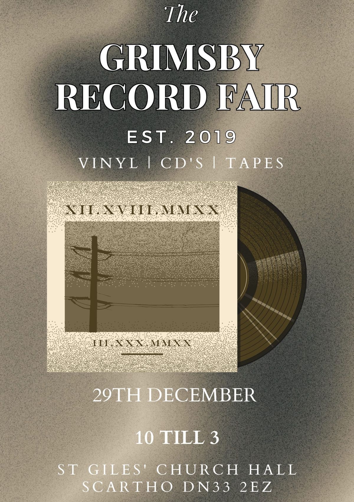 Grimsby Christmas Record Fair. St Giles Church Hall, Scartho, Grimsby.