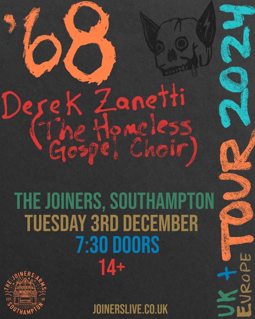 68' + Derek of Homeless Gospel Choir at The Joiners, Southampton